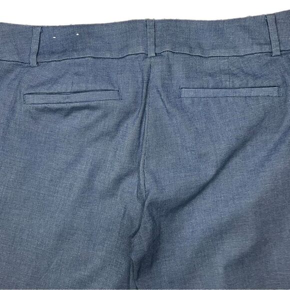 Loft Blue Tweed Print Cropped Pants. The Riviera Pant. Sz 8. Great Condition! - Picture 6 of 10
